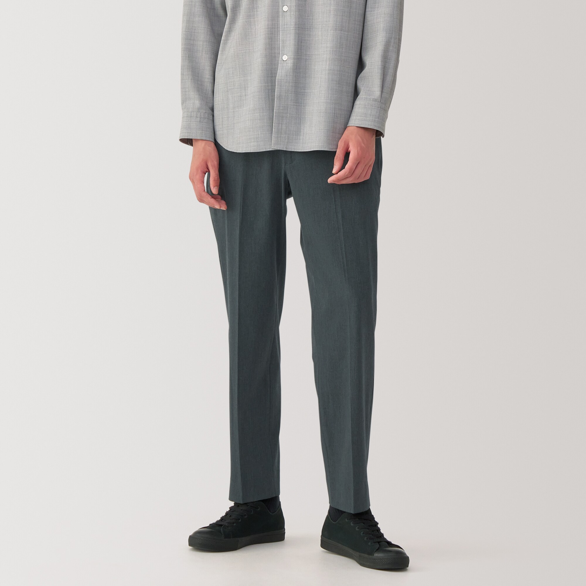 紳士　ストレッチストレートパンツ