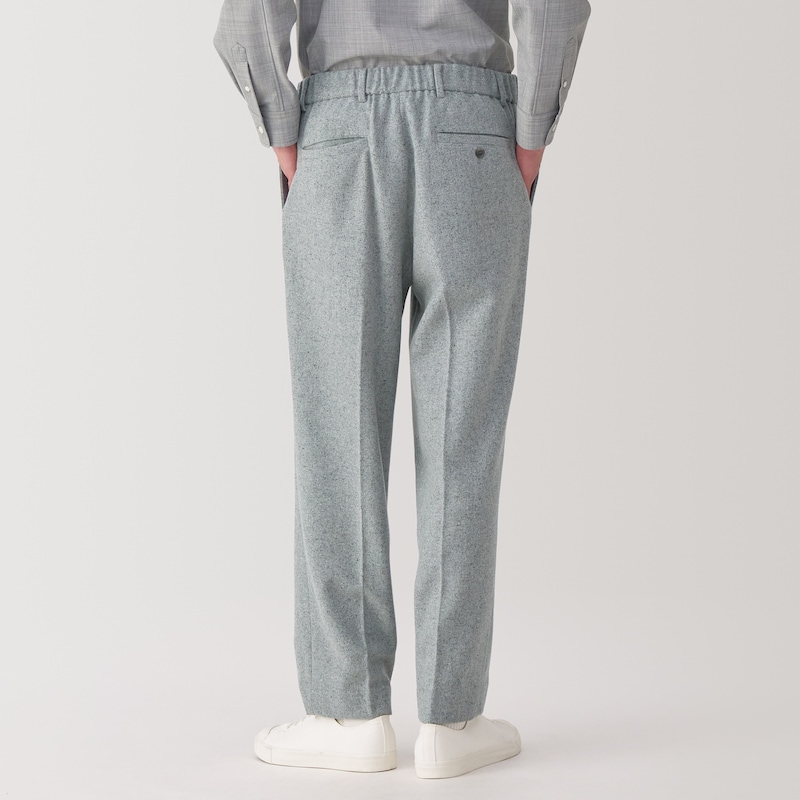 紳士 カシミヤ混タックパンツ | 無印良品