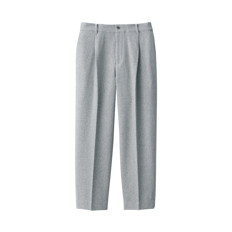 紳士 カシミヤ混タックパンツ | 無印良品