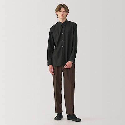 muji labo カシミヤ混タックパンツ muji labo カシミヤ混タックパンツ