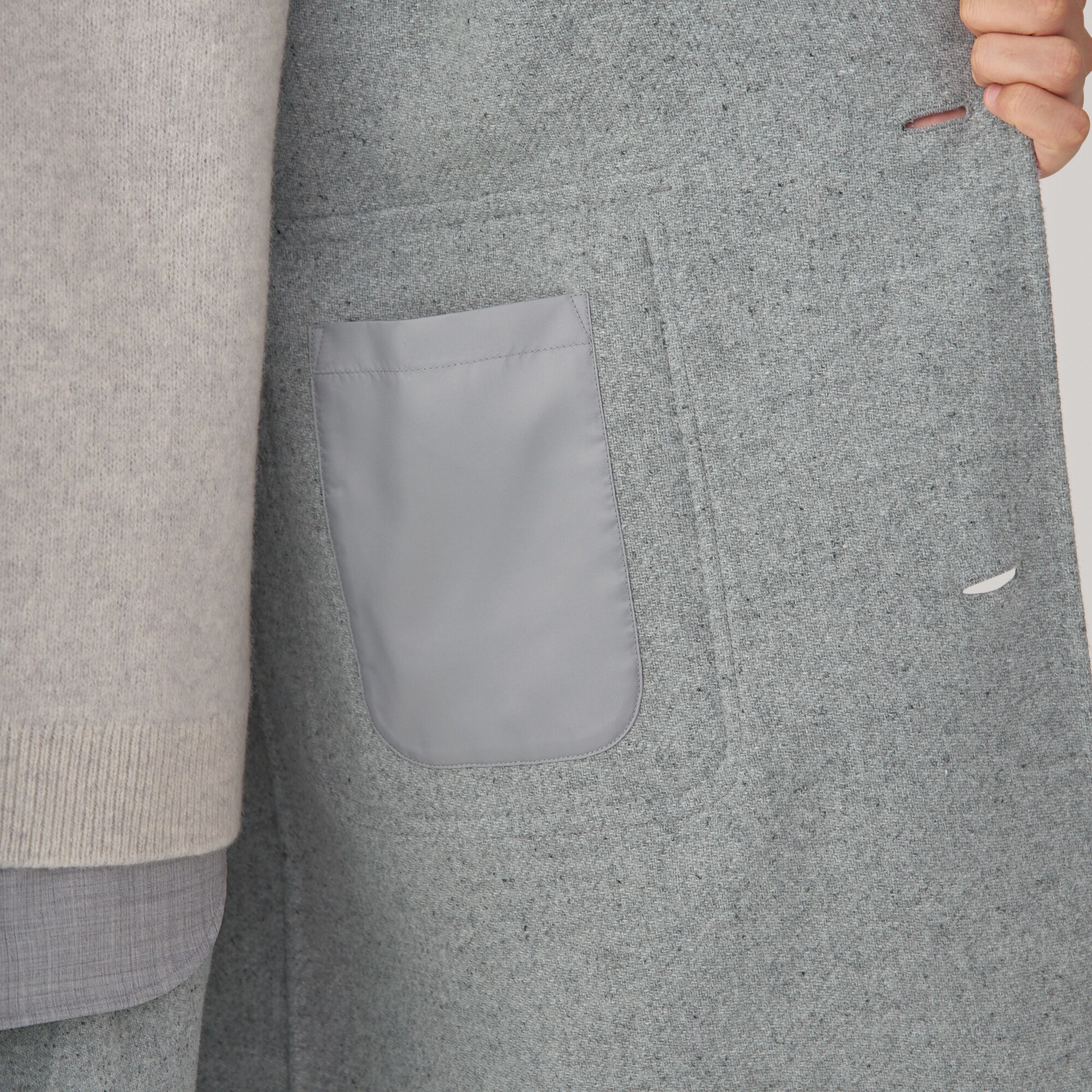 紳士　カシミヤ混ダッフルコート