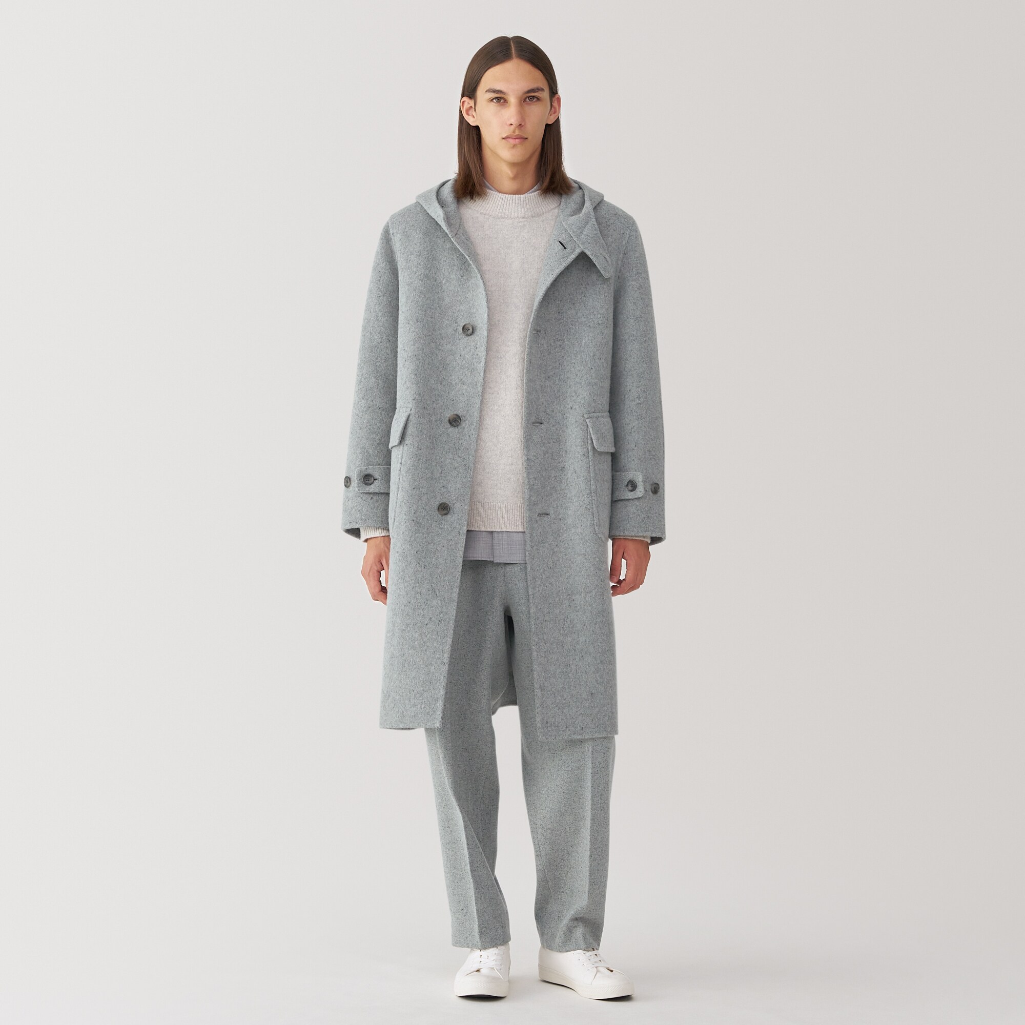 紳士　カシミヤ混ダッフルコート