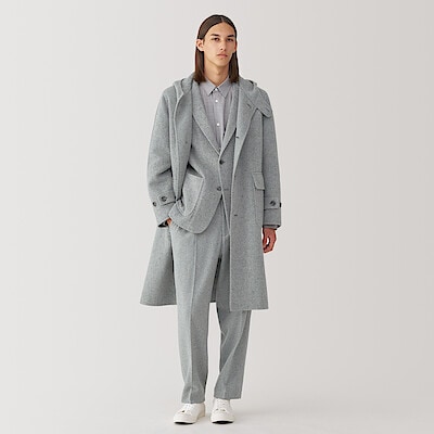 紳士　カシミヤ混ダッフルコート