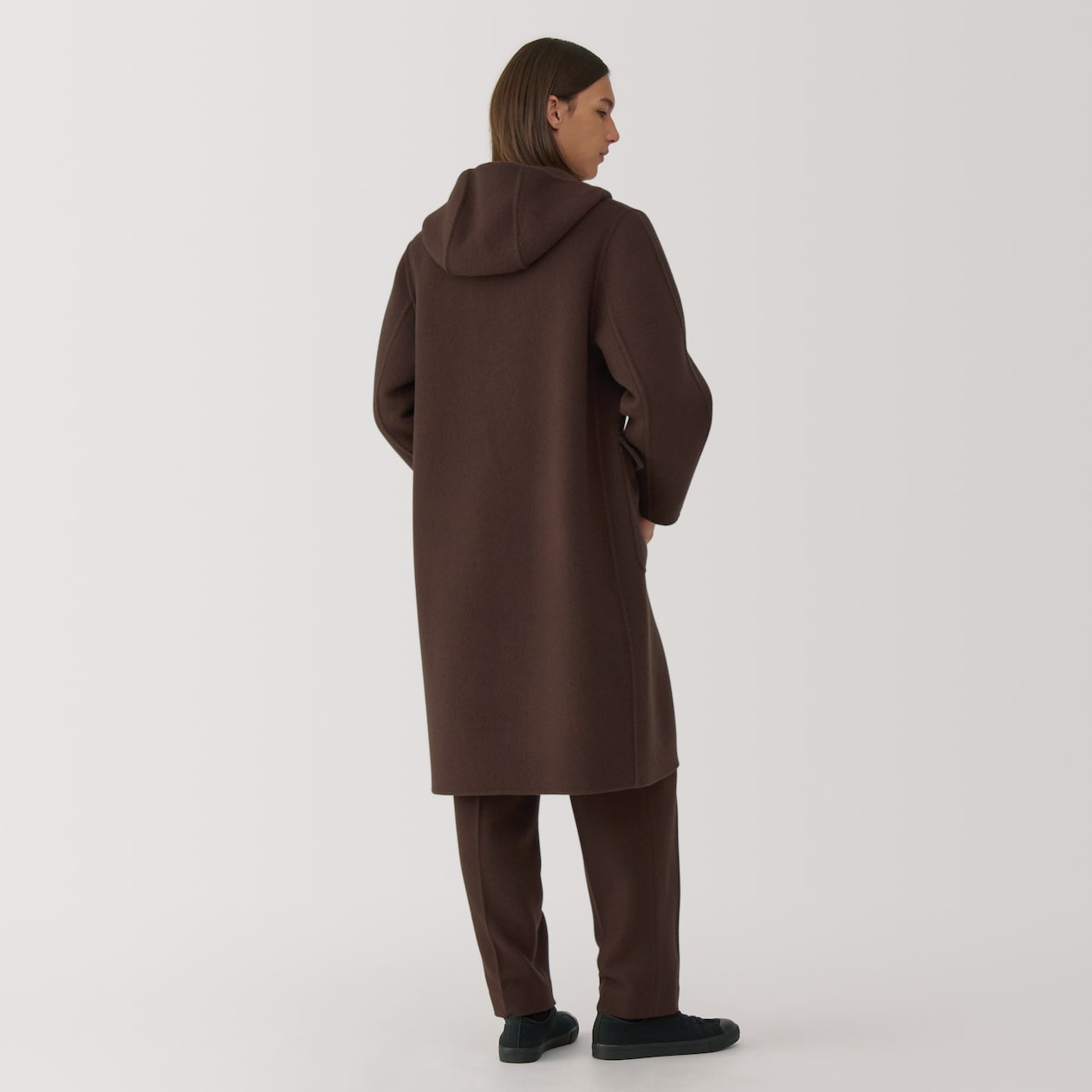 紳士　カシミヤ混ダッフルコート