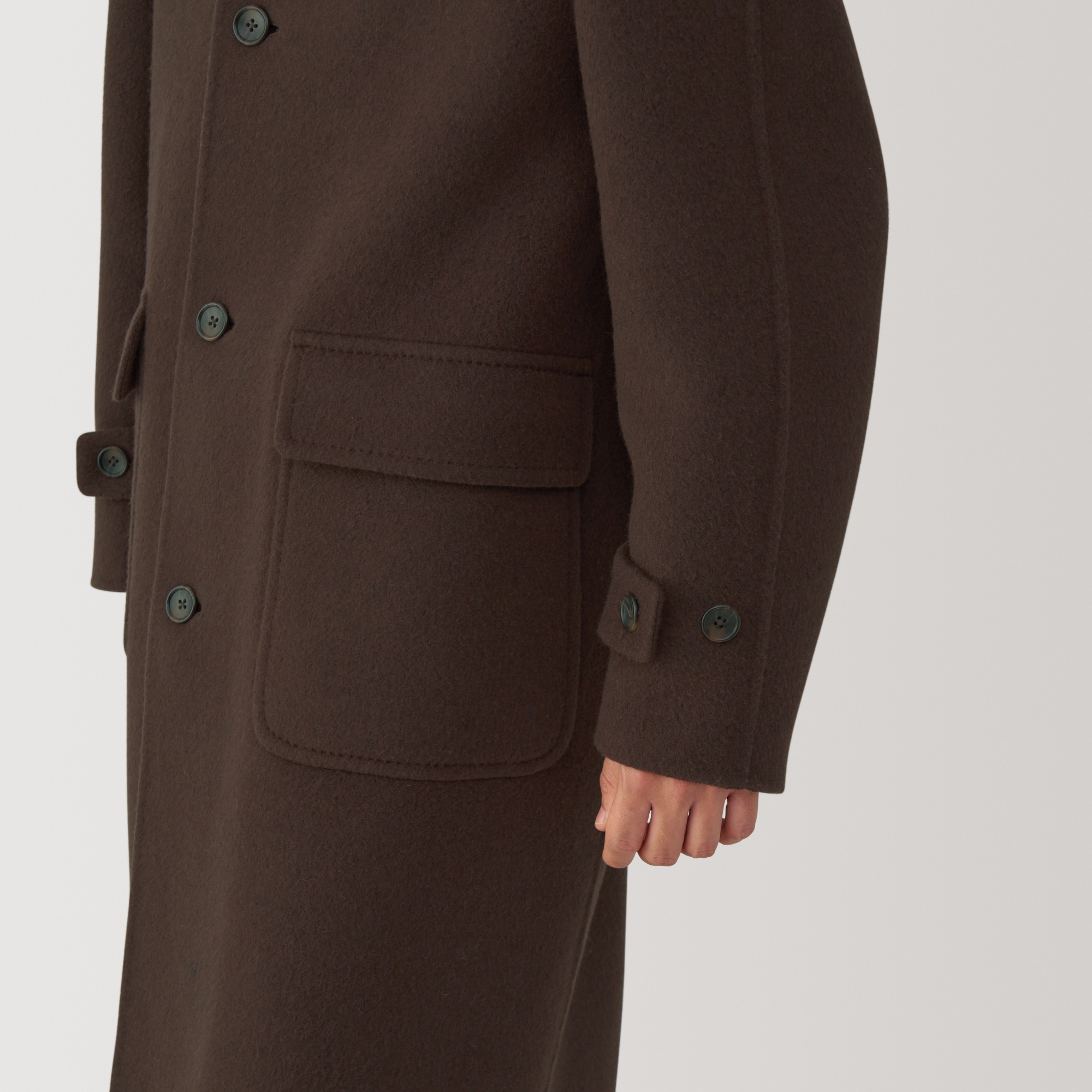 紳士　カシミヤ混ダッフルコート