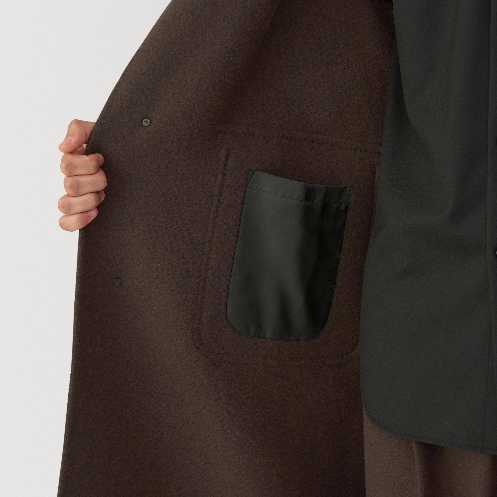 紳士　カシミヤ混ダッフルコート