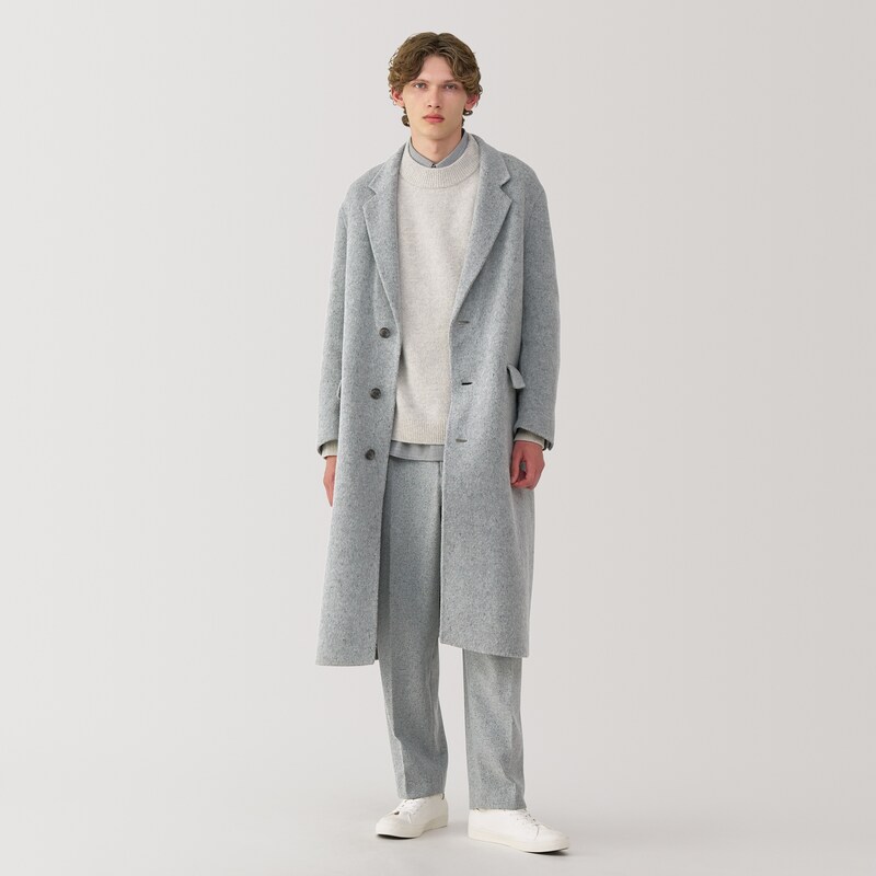 極美品】GIVENCY 快 BOUTIQES アンゴラ混 チェスターコート 