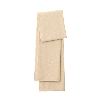 自然のまんまの色　カシミヤニットストール