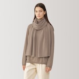 自然のまんまの色　カシミヤニットストール