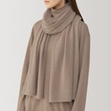 自然のまんまの色　カシミヤニットストール