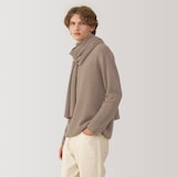 自然のまんまの色　カシミヤニットストール