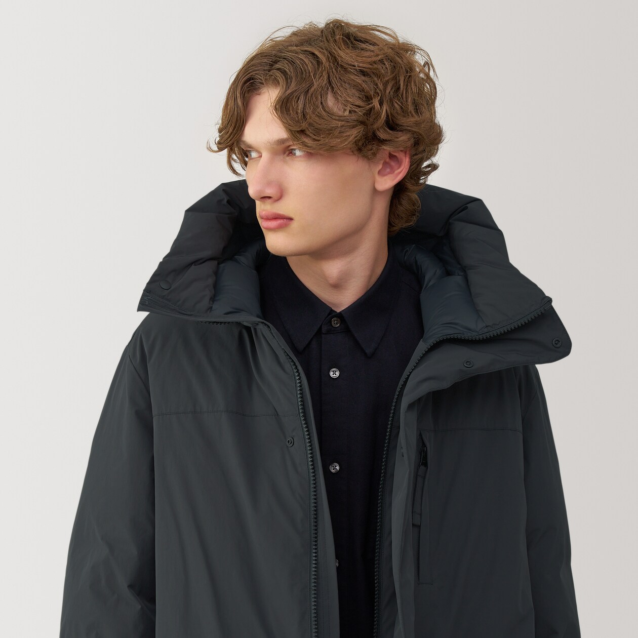 紳士 フード付きダウンコート | 無印良品 