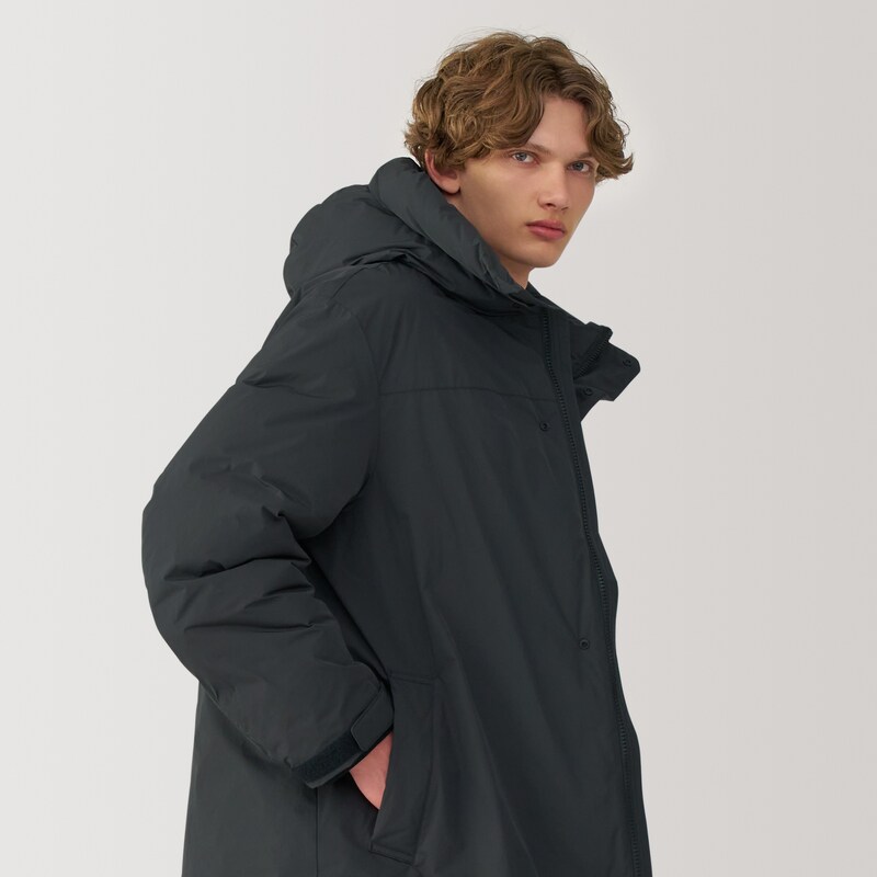 紳士 フード付きダウンコート | 無印良品 