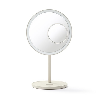 コードレスＬＥＤライト付ミラー　５倍拡大鏡付