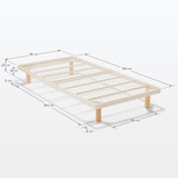 スチールベッドフレーム　シングル