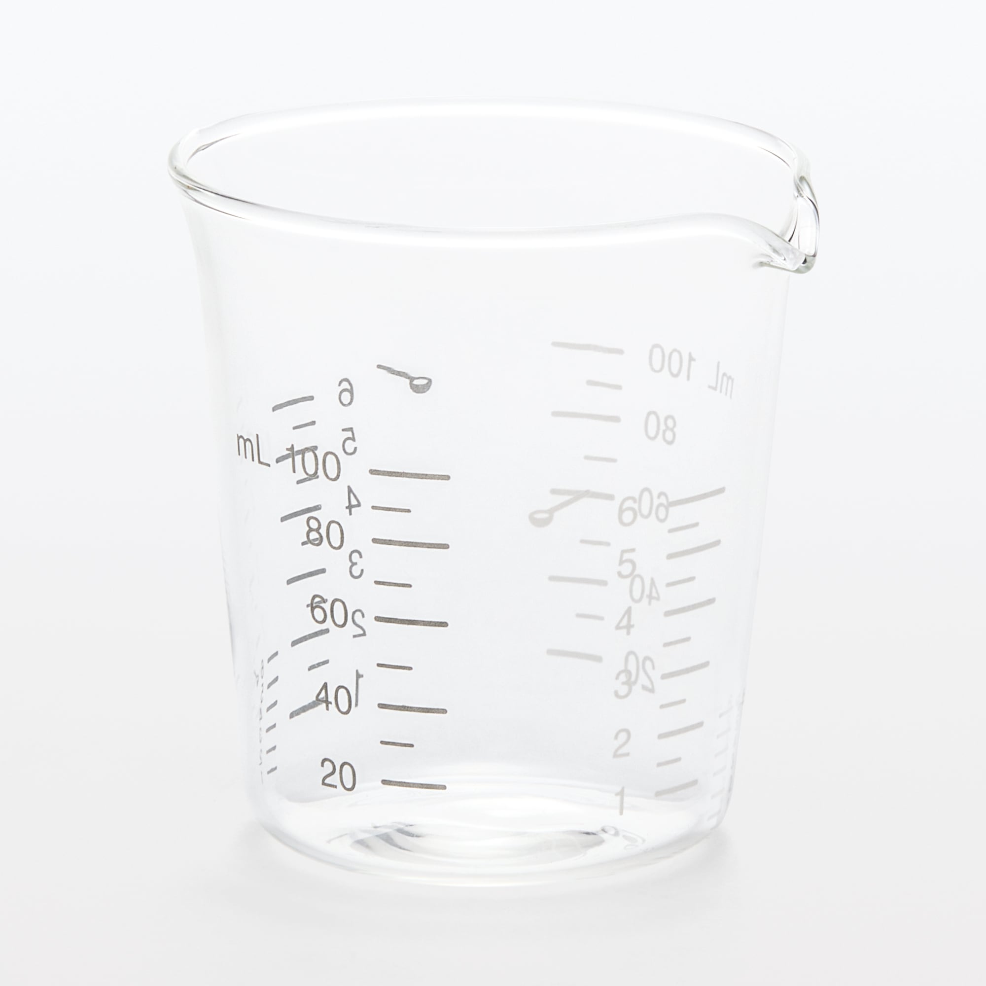 耐熱ガラス　メジャーカップ　大さじ／小さじ計量メモリ付き