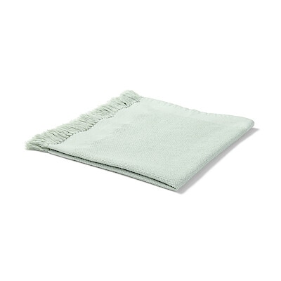 インド綿　マルチクロス／フリンジ　約５０×５０ｃｍ