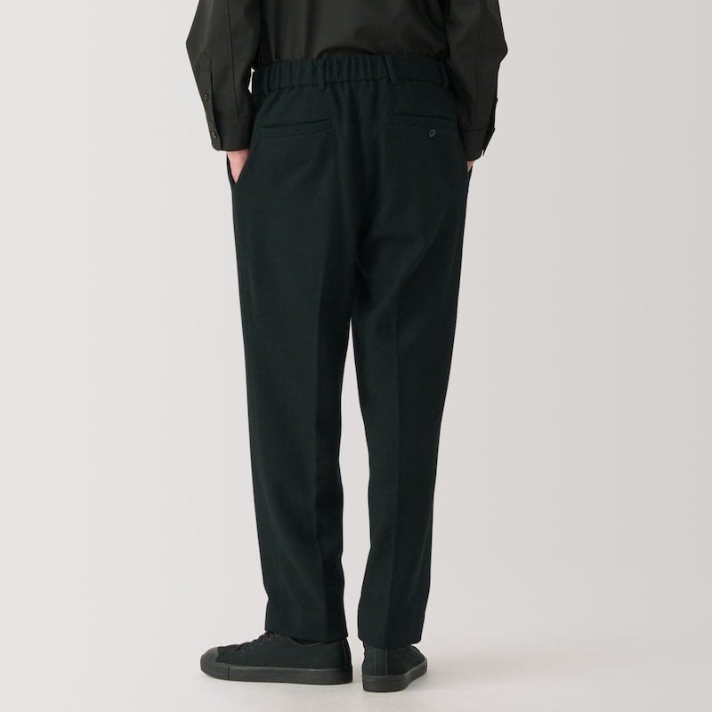 紳士 カシミヤ混タックパンツ | 無印良品