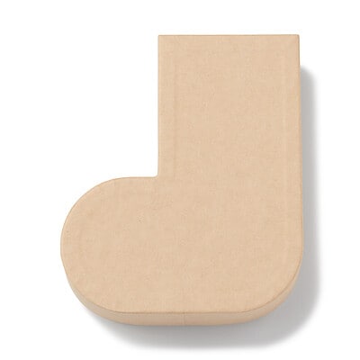 ギフトボックス　靴下　約幅１４５×奥行１７３×高さ５０ｍｍ　ベージュ