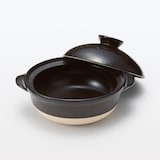 萬古焼　土鍋　黒釉