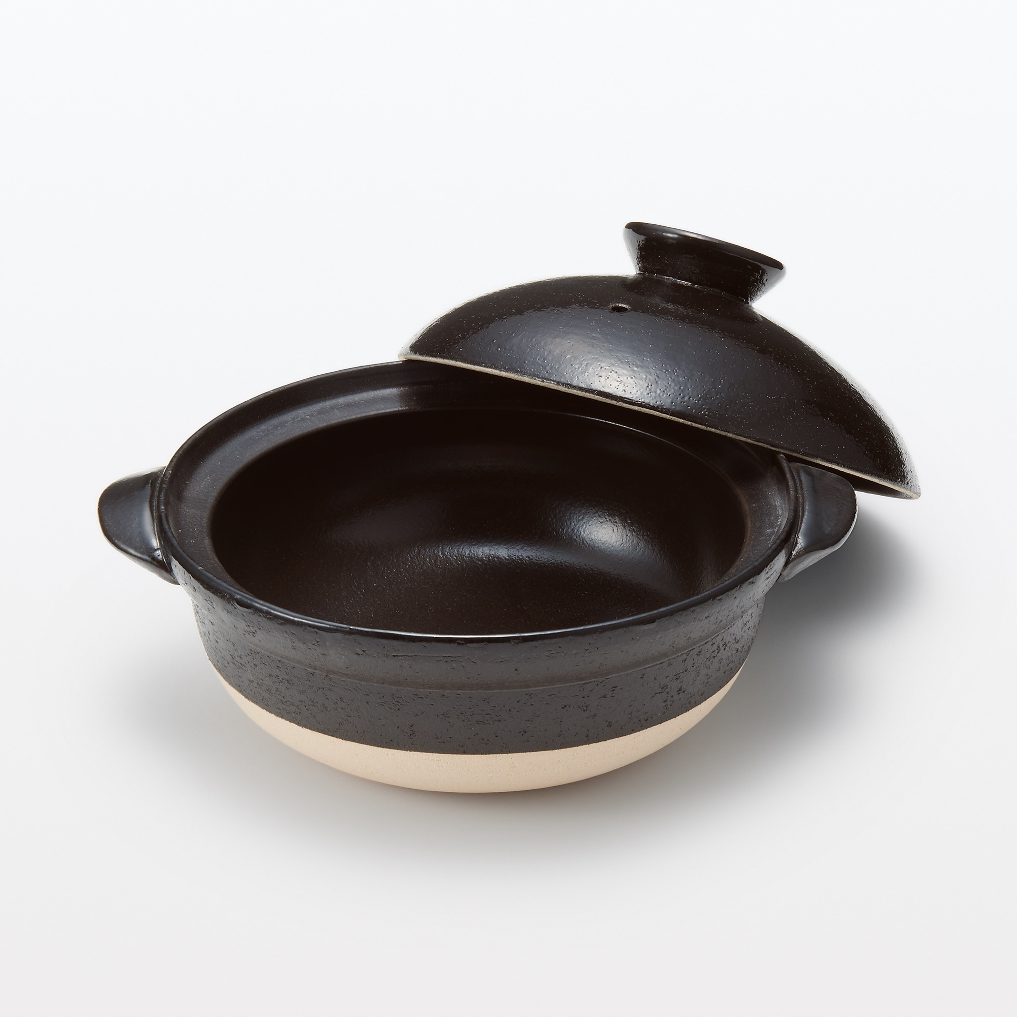 萬古焼　土鍋　黒釉