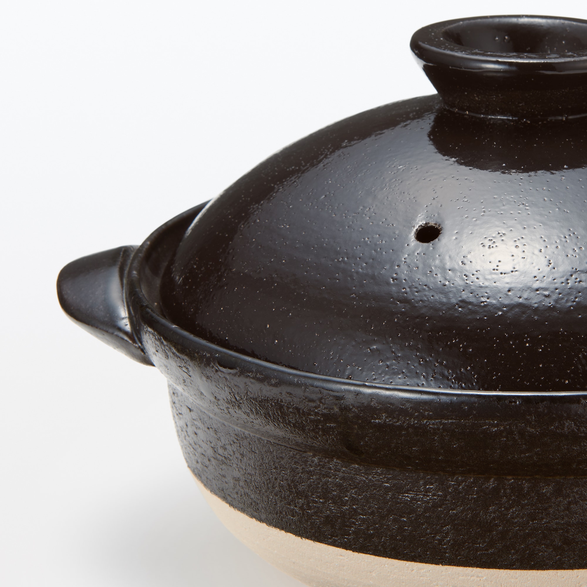 萬古焼　土鍋　黒釉
