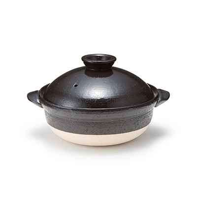 萬古焼　土鍋　２～３人用・約１６００ｍＬ