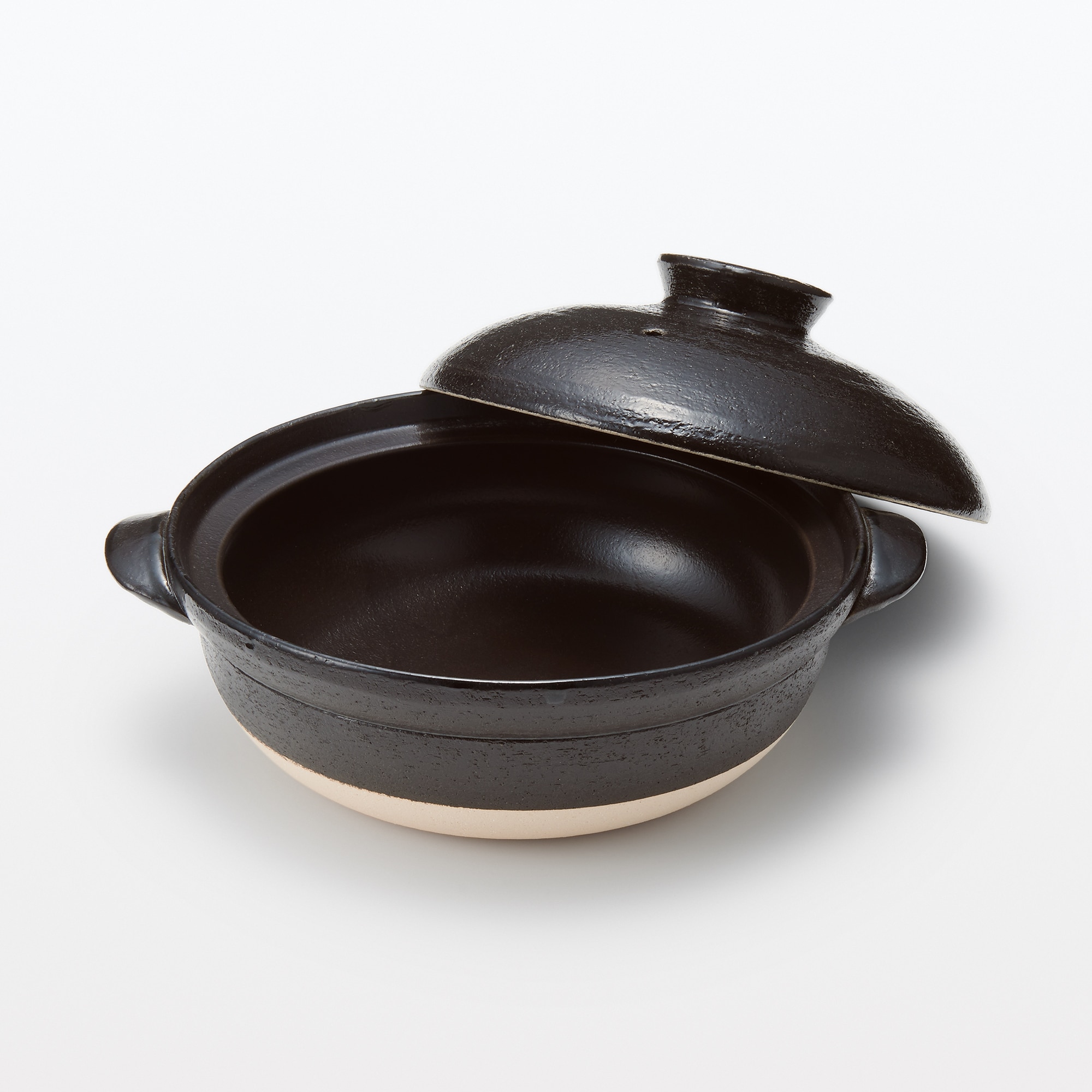 萬古焼 土鍋 黒釉 | 無印良品