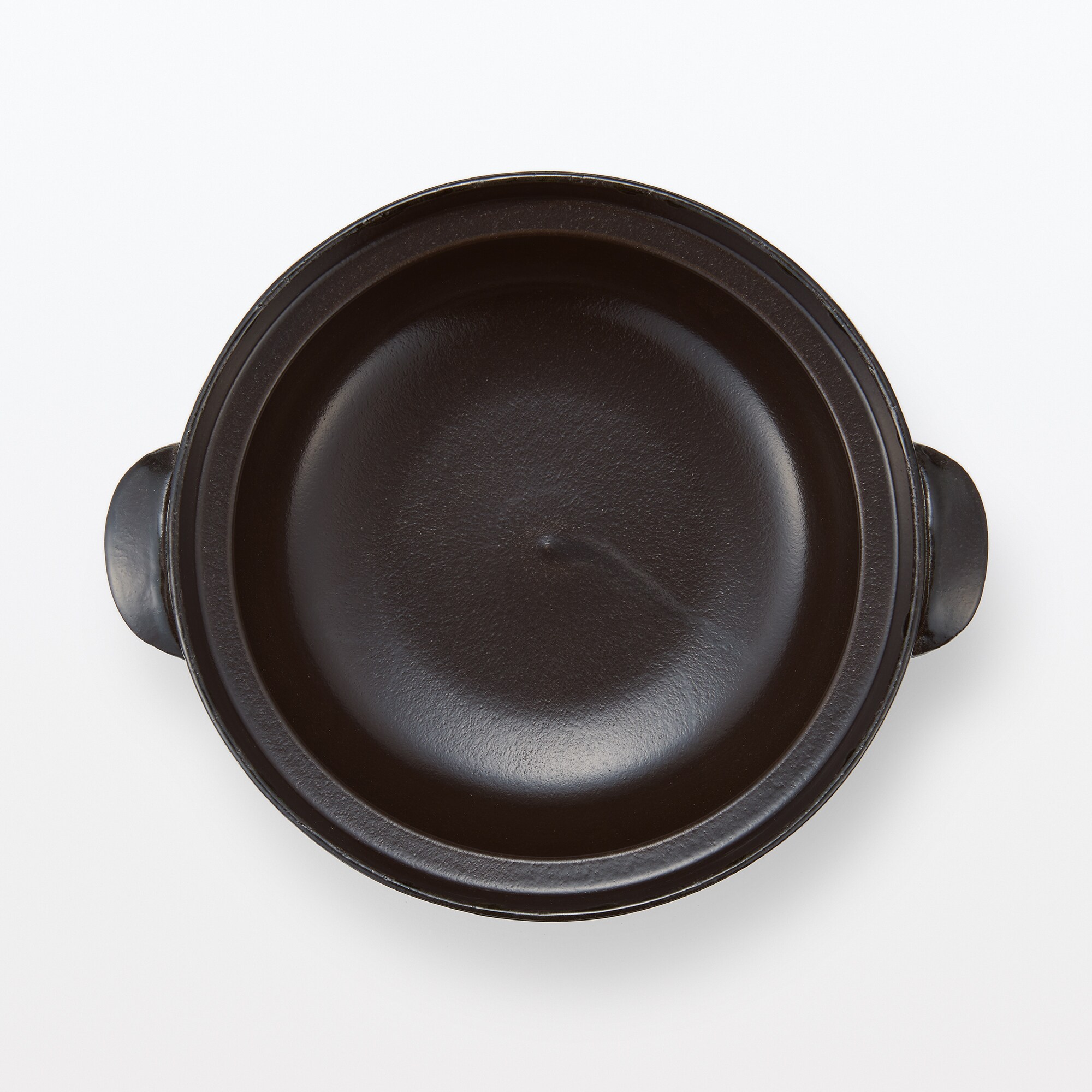 土鍋　陶版　黒釉　浅型　大きめサイズ 土鍋陶版黒釉浅型大きめサイズ