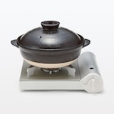 萬古焼　土鍋　黒釉