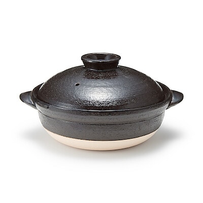 萬古焼　土鍋　３～４人用・約２４００ｍＬ