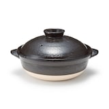 萬古焼　土鍋　黒釉