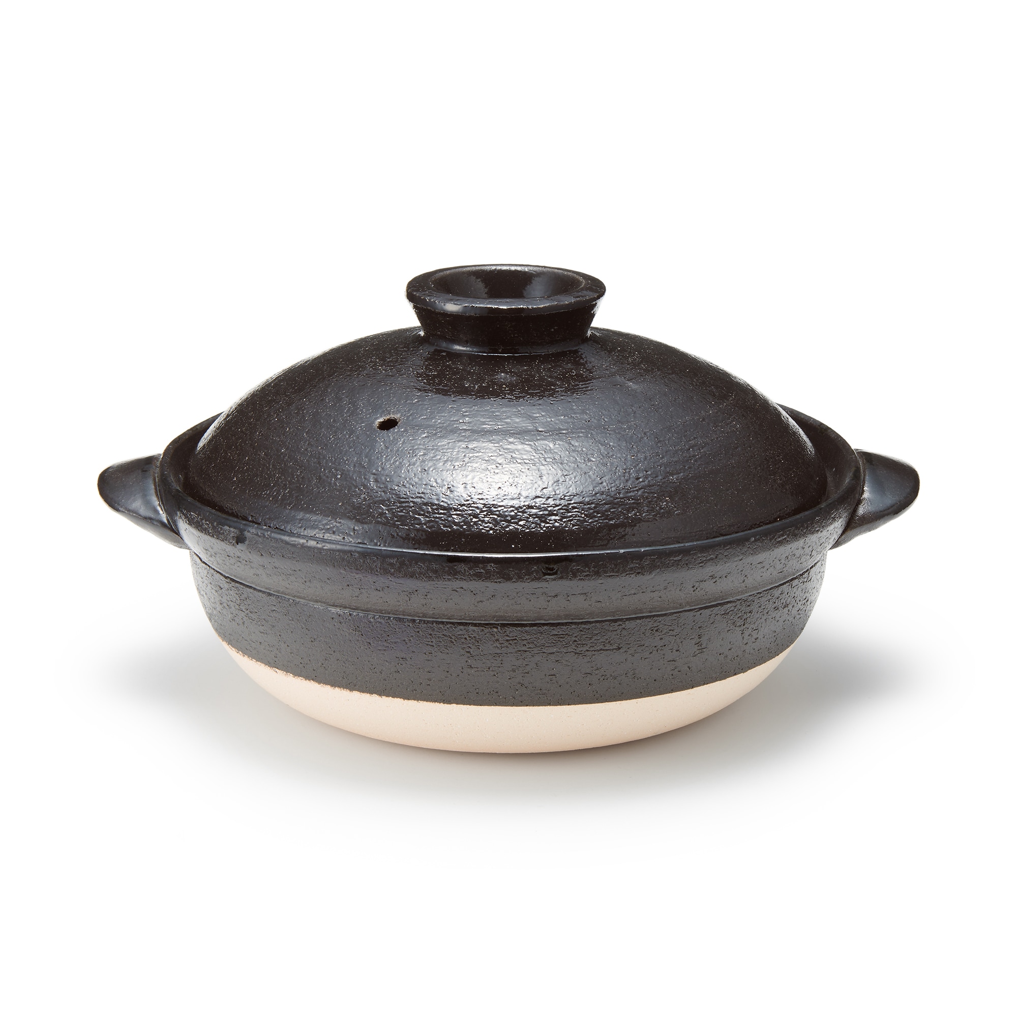 萬古焼　土鍋　黒釉