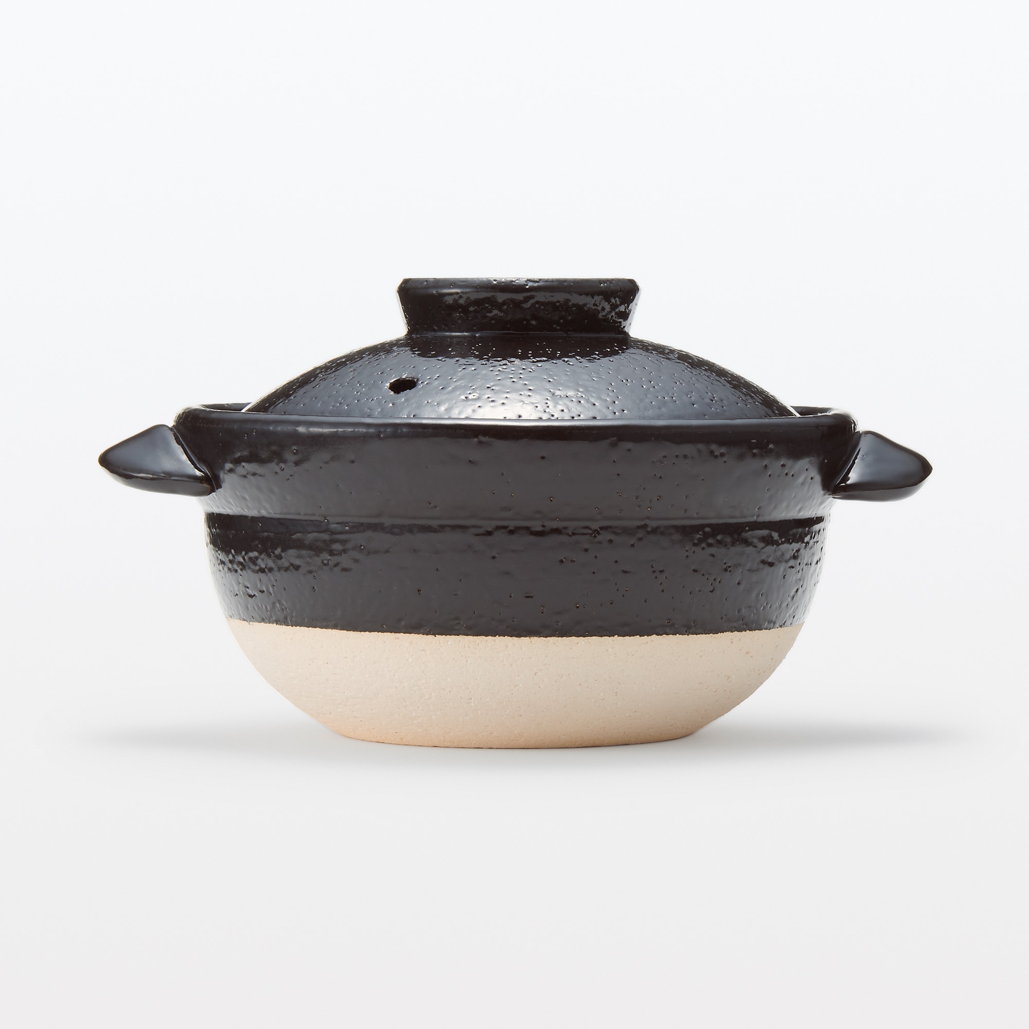 萬古焼　こなべ　黒釉