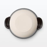 萬古焼　こなべ　黒釉