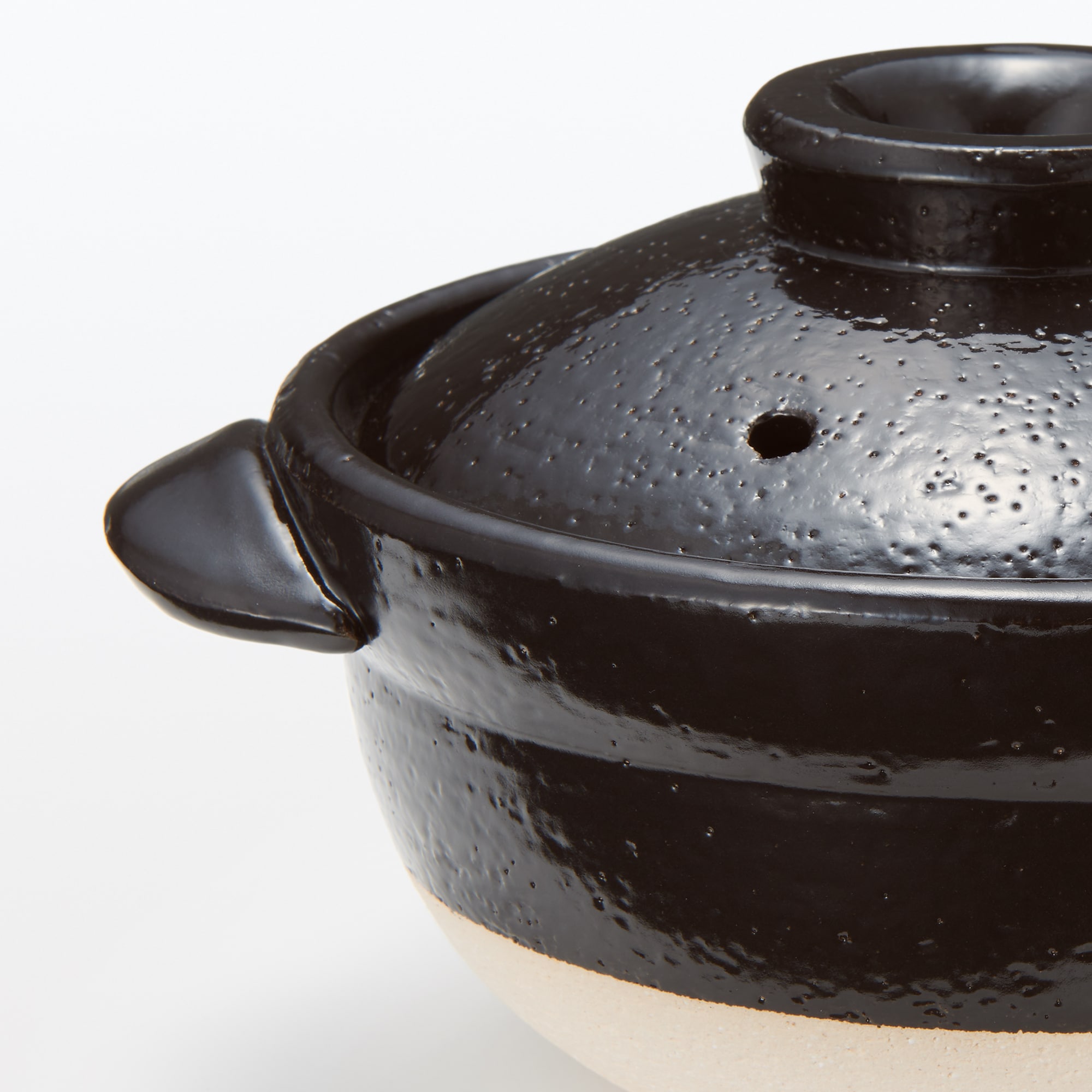 萬古焼　こなべ　黒釉