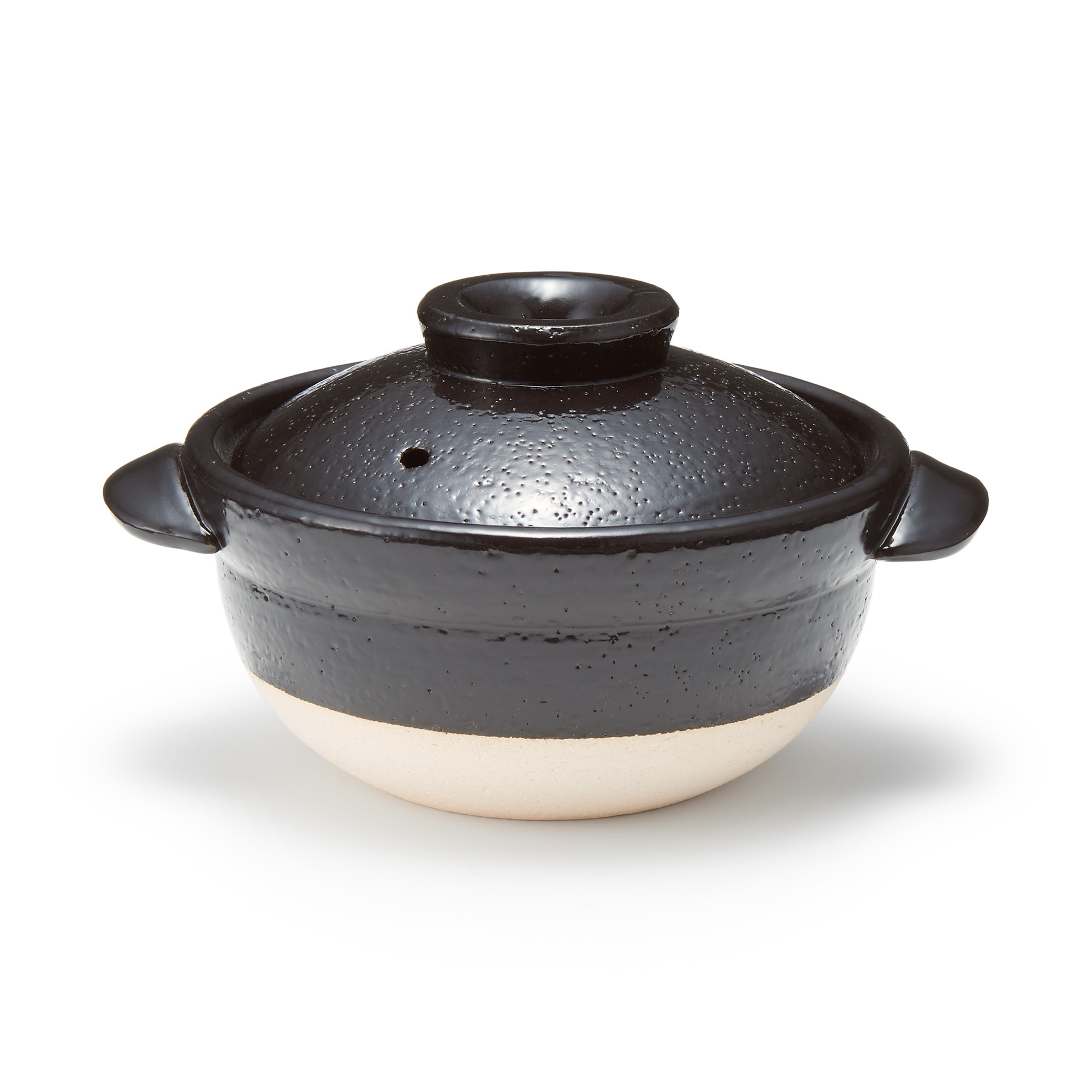 萬古焼　こなべ　黒釉