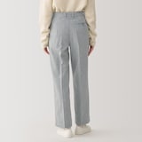 婦人　ウール混ストレートパンツ