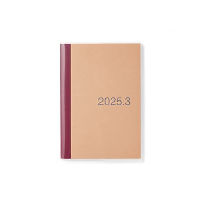 【Ｂ６】日曜始まりマンスリースケジュール帳・２０２５年３月始まり