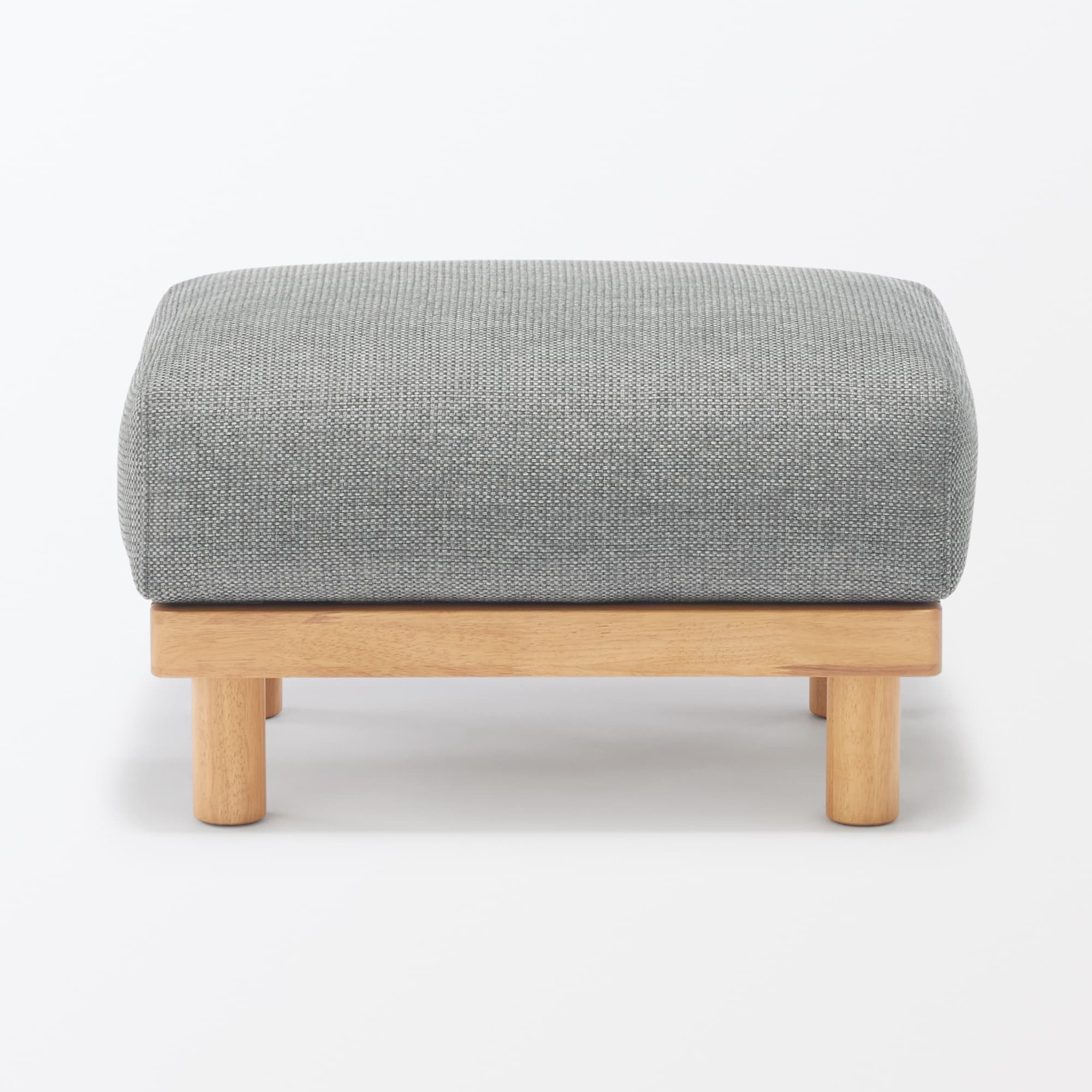 ゆったり座れるアームレスソファ用 オットマン ポリエステル平織