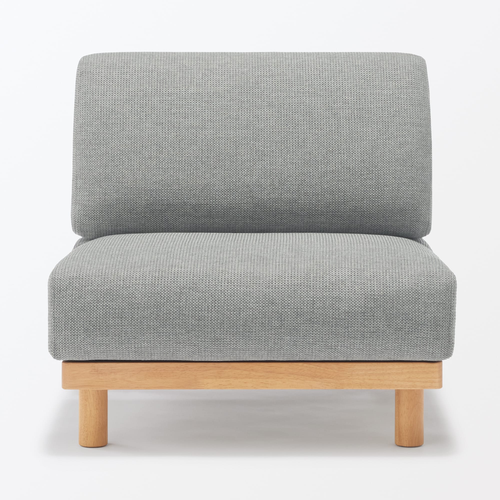 パーツ】ゆったり座れるアームレスソファ1シーター用カバー