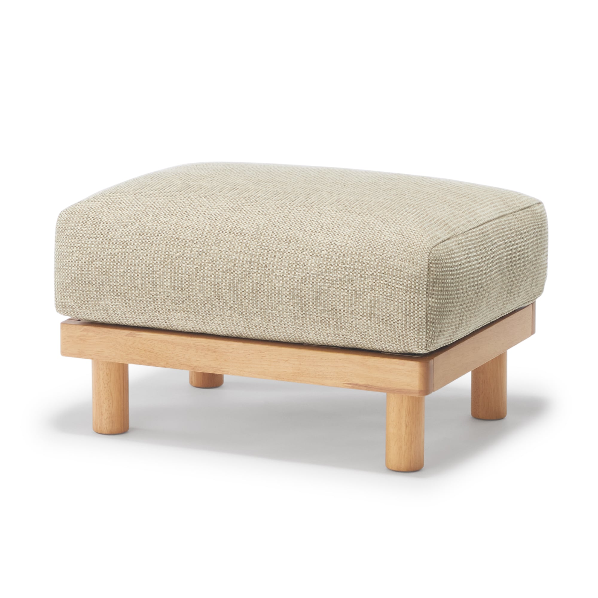 【パーツ】ゆったり座れるアームレスソファオットマン用カバー　ポリエステル平織