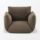 リクライニング　フロアソファ　１シーター　ブラウン