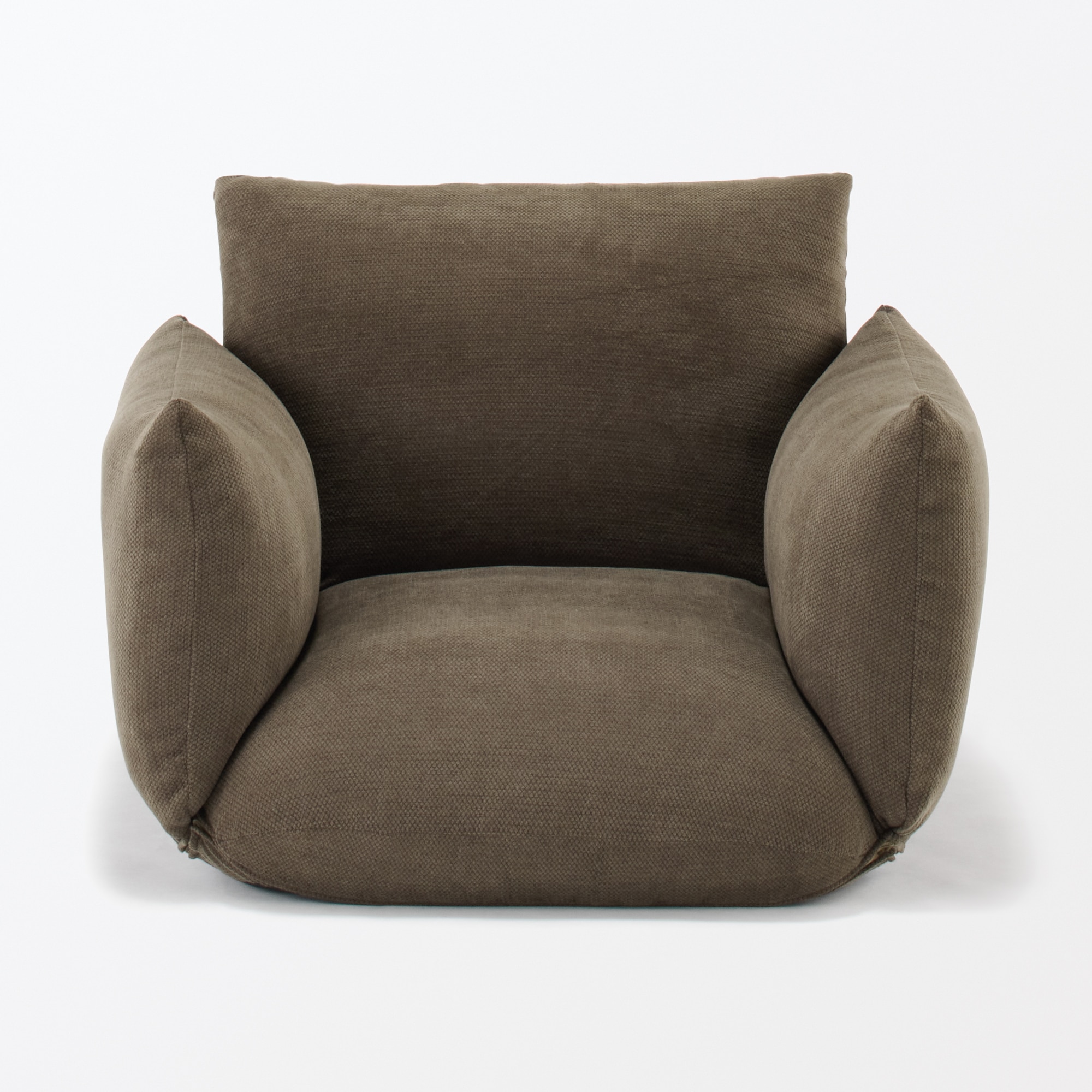 リクライニング　フロアソファ　１シーター　ブラウン