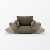 リクライニング　フロアソファ　１シーター　ブラウン