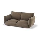 リクライニング　フロアソファ　２シーター　ブラウン