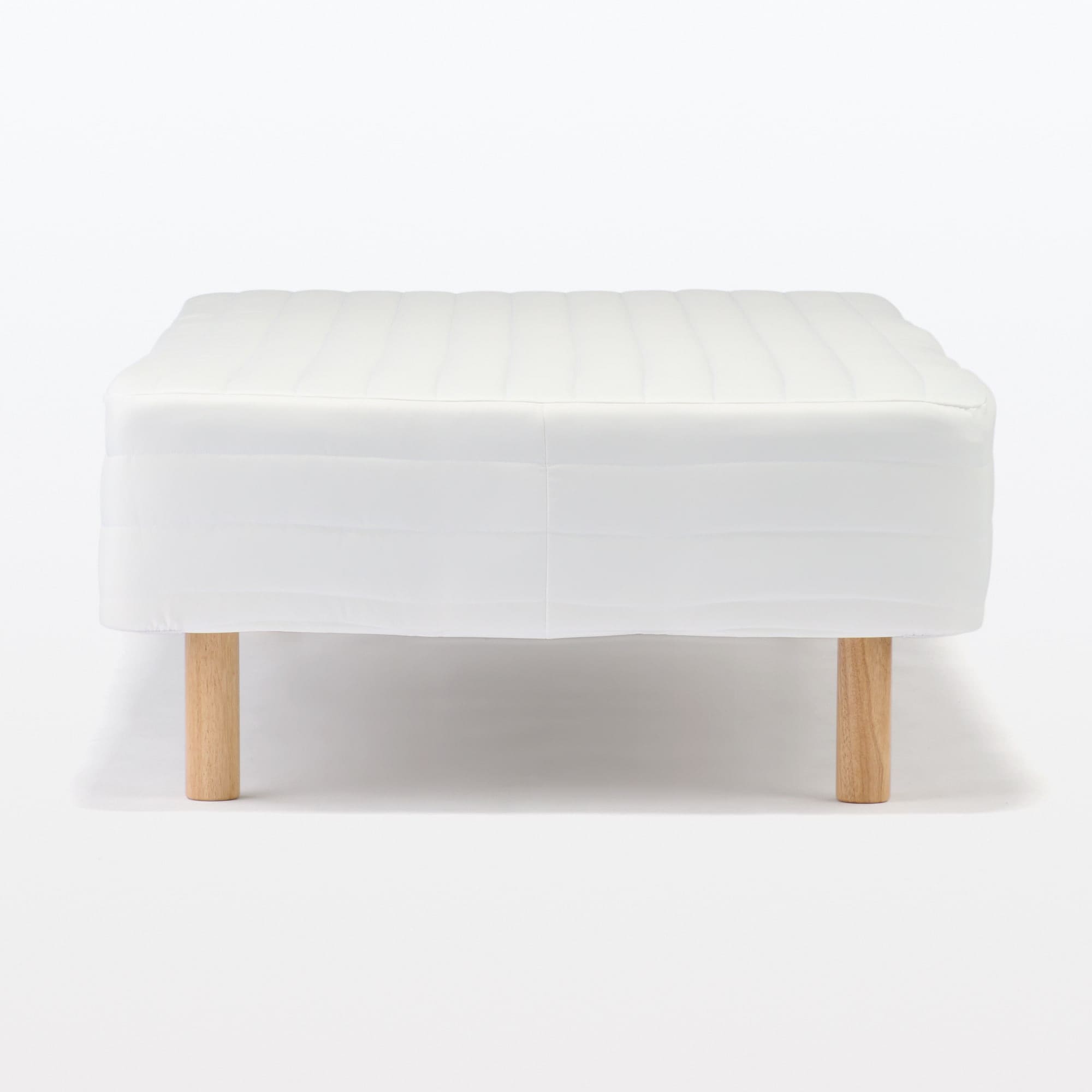 MUJI ポケットコイルスプリングマットレス 洗えるカバー SS 脚付マットレス ポケットコイル （洗えるカバー 組み立て仕様