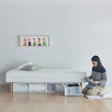 脚付マットレス　ポケットコイル　（洗えるカバー　組み立て仕様）シングル