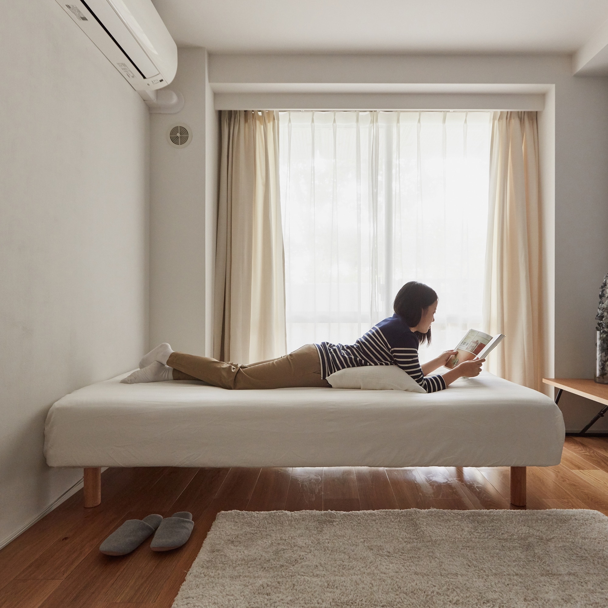 脚付マットレス　ポケットコイル　（洗えるカバー　組み立て仕様）シングル