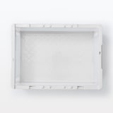 再生ポリプロピレン入り　折りたたみコンテナ　２０Ⅼ　ホワイトグレー／半透明